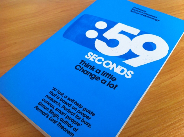 Cover of 59 Seconds by Richard Wiseman.